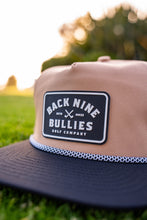 Load image into Gallery viewer, Back Nine Bullies Unstructured Performance Hat (Sand/Black)