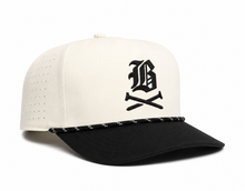 Load image into Gallery viewer, Bullies Crossed Tees Golf Performance Snapback Beige / Black