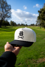 Load image into Gallery viewer, Bullies Crossed Tees Golf Performance Snapback Beige / Black
