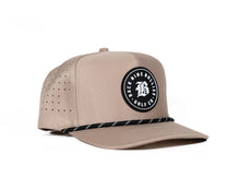 Load image into Gallery viewer, Back Nine Bullies Golf Co Unity Performance Snapback Khaki
