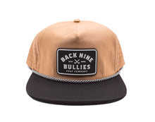 Load image into Gallery viewer, Back Nine Bullies Unstructured Performance Hat (Sand/Black)
