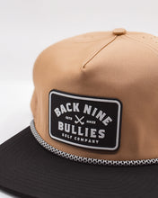 Load image into Gallery viewer, Back Nine Bullies Unstructured Performance Hat (Sand/Black)
